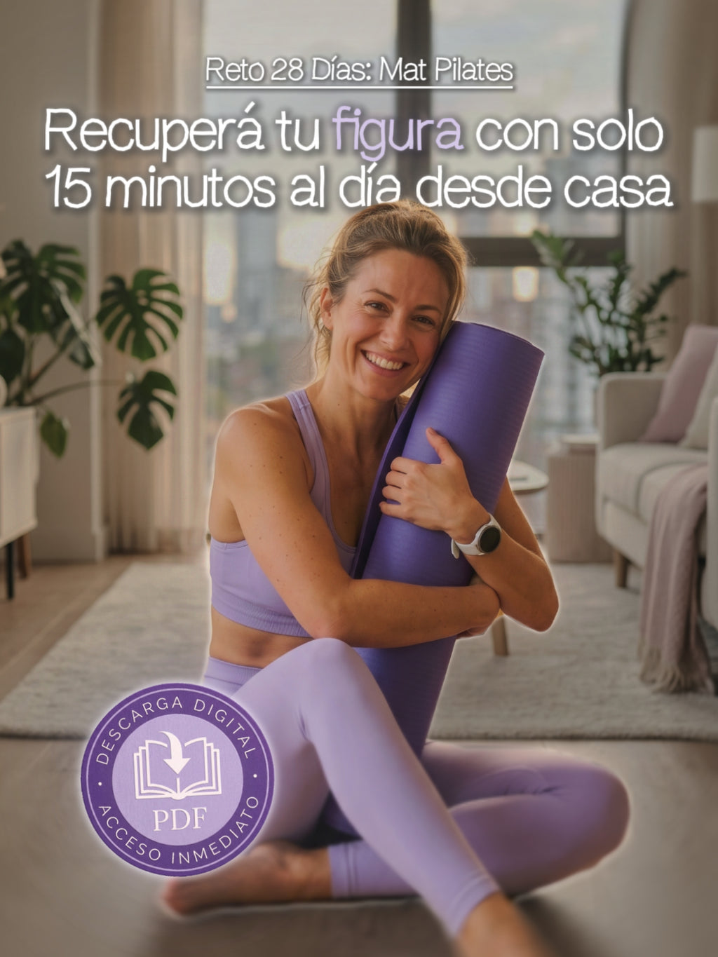 Reto 28 Días: Pilates en Casa - Tu Transformación de 15 Minutos