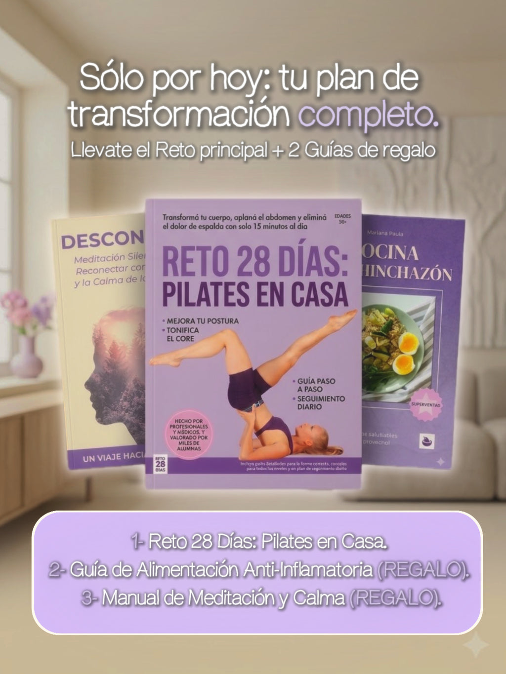 Reto 28 Días: Pilates en Casa - Tu Transformación de 15 Minutos